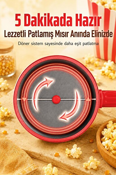 Torima TPM02Ev Tipi Kırmızı Mısır Patlatma Makinesi 4