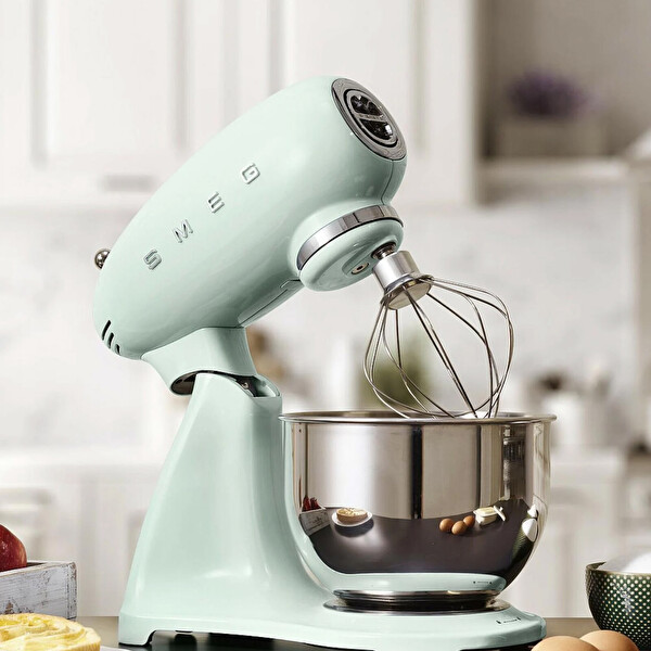 Smeg SMF05PGEU Pastel Yeşil Gövde Hamur Karıştırma Makinesi Pastel Yeşil