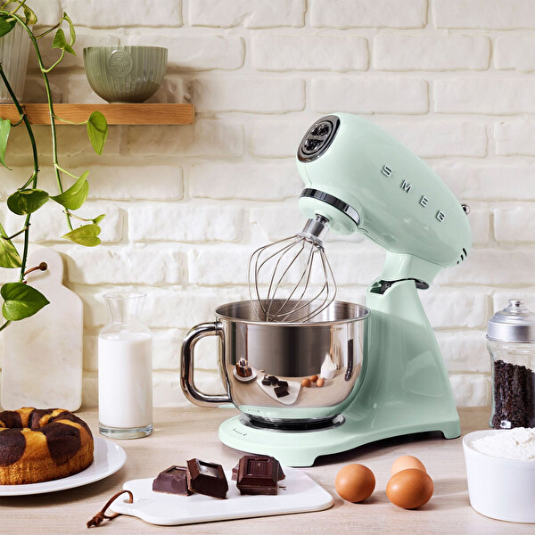 Smeg SMF05PGEU Pastel Yeşil Gövde Hamur Karıştırma Makinesi Pastel Yeşil