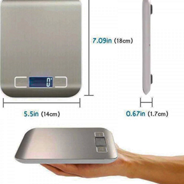 ZHL Tools Dijital Mutfak Terazisi Elektronik LCD Ağırlık 5 KG Ölçekli 2