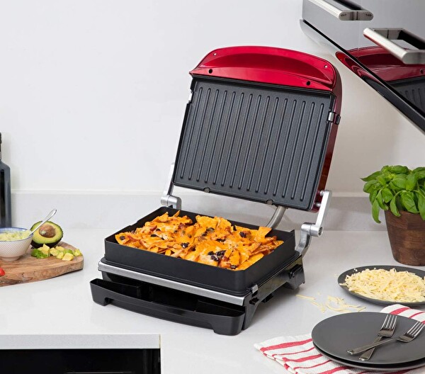 George Foreman 24001 56 Evolve Precision Kırmızı Elektrikli Izgara 6