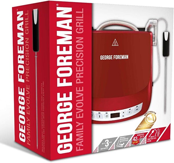 George Foreman 24001 56 Evolve Precision Kırmızı Elektrikli Izgara 7