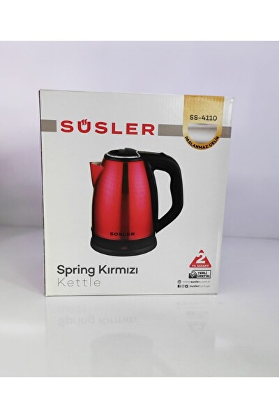 Süsler SS 4110 Spring 1500 W 1.8 L Çelik Kettle Kırmızı 2