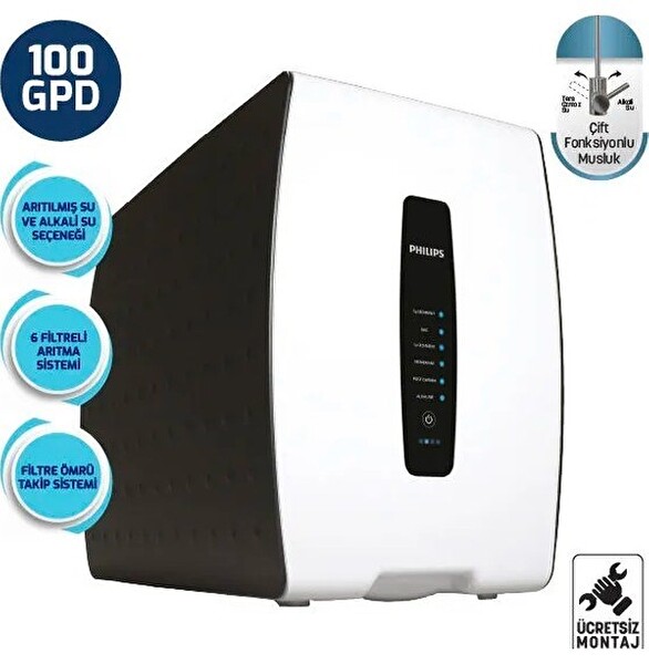 Dijital Ekran Pompalı Su Arıtma Cihazı Aut3200-10 100 Gpd