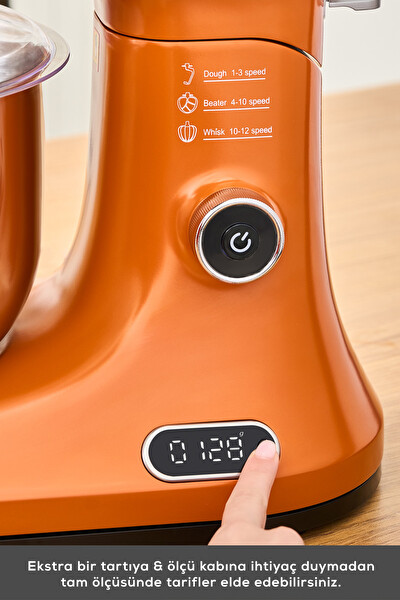 Karaca Pro Artisan 1600 W 5 L Sunburnt Glow Zaman Ayarlı Tartılı Mutfak Şefi
