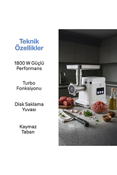Fakir Torque 1800 Kıyma Makinesi