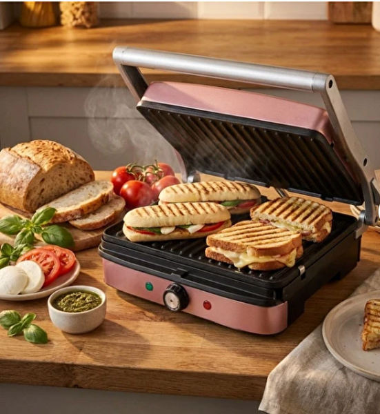 Conti CG224G Tost Ye Tost - Izgara Makinesi Gold