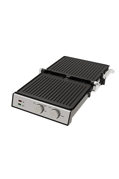 Sinbo SSM-2598 Döküm Plakalı Ayarlanabilir Isı ve Zaman Kontrollü Izgara - Tost Makinesi 2000W