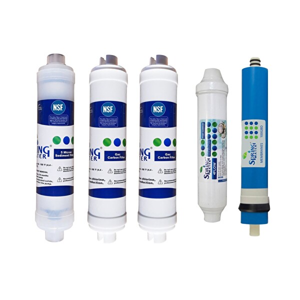 Spring Water 5'li Inline Su Arıtma Cihaz Filtre Seti