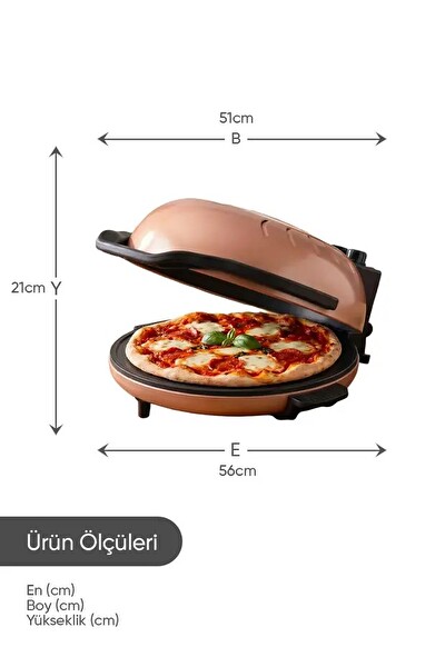 Lorenzo LRZ-1120 Pizza Makinesi Pembe