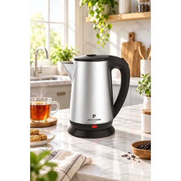 Pierre Cardin PC-1B1201-1 Paslanmaz Çelik Su Isıtıcı 1500W 1.8 L