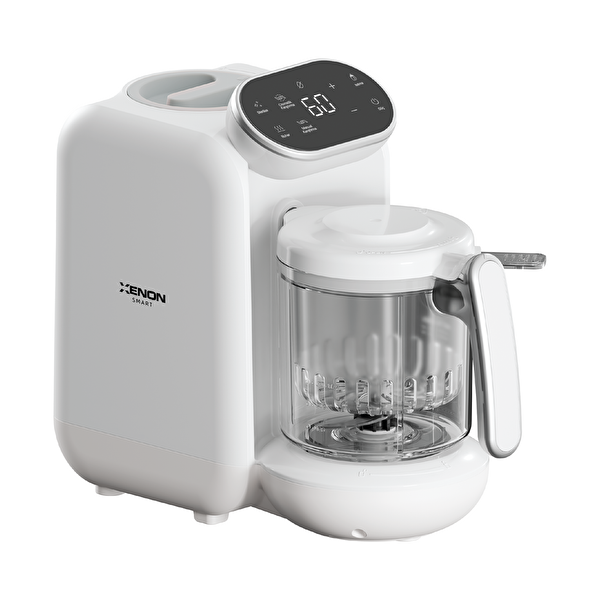 Xenon Smart X1010 5'i 1 Arada Bebek Mama Robotu Buharlı Pişirici - Beyaz Blender ve Mama Hazırlama Makinesi