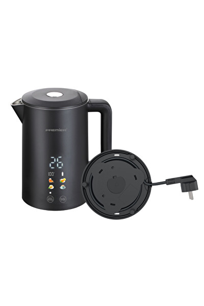Premier PRK 2215EA Dijital Ekranlı Isı Ayarlı Çift Katmanlı Akıllı Su Isıtıcı Cool Touch Kettle