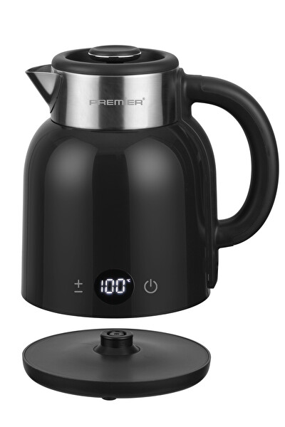 Premier PRK 2516E Paslanmaz Çelik Hazneli Dijital Göstergeli Su Isıtıcısı Cool Touch Kettle