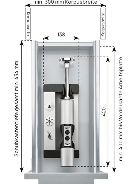 Ritter ESM 50 Çekmece İçi İstasyonlu Kablosuz El Blenderı
