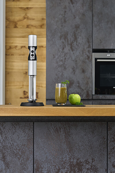 Ritter Vertico 7 Şarj İstasyonlu 120 W Gümüş Kablosuz El Blenderi