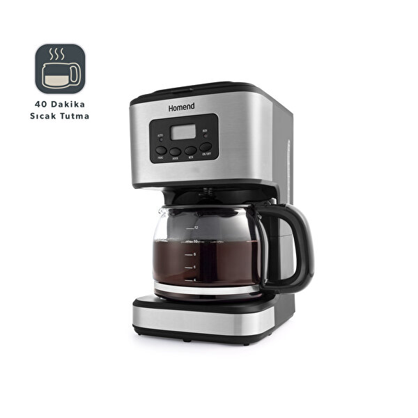 Homend Homend Coffeebreak 5006H Otomatik Ayarlı XL Cam Hazneli Filtre Kahve Makinesi