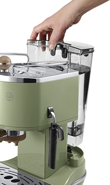 Delonghi Ecov 311.GR Icona Vintage Manuel Barista Tipi Yeşil Espresso ve Cappuccino Kahve Makinesi