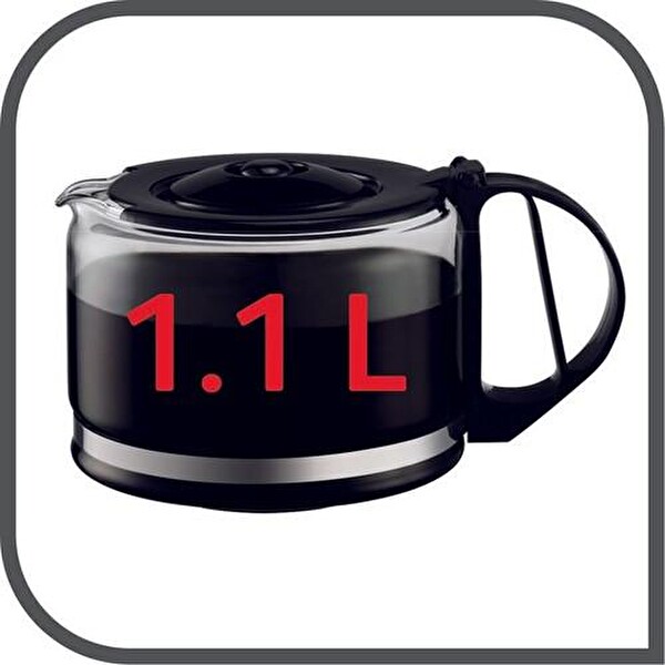 Tefal CM1218 Uno Siyah Filtre Kahve Makinesi