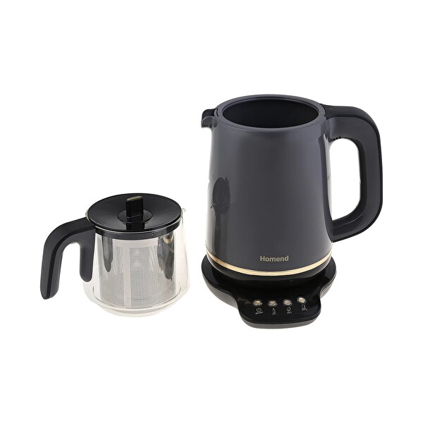 Homend Royaltea 1762H 1800 W Konuşan 1.9 L Antrasit Çay Makinesi