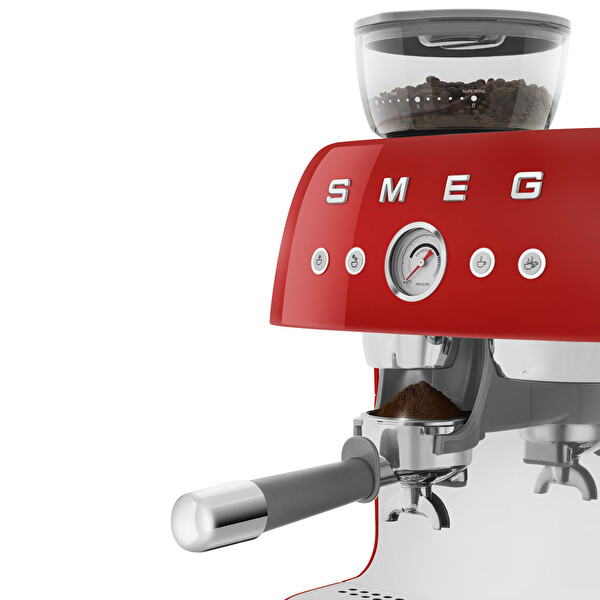 Smeg EGF03RDEU Öğütücülü Kırmızı Espresso Kahve Makinesi