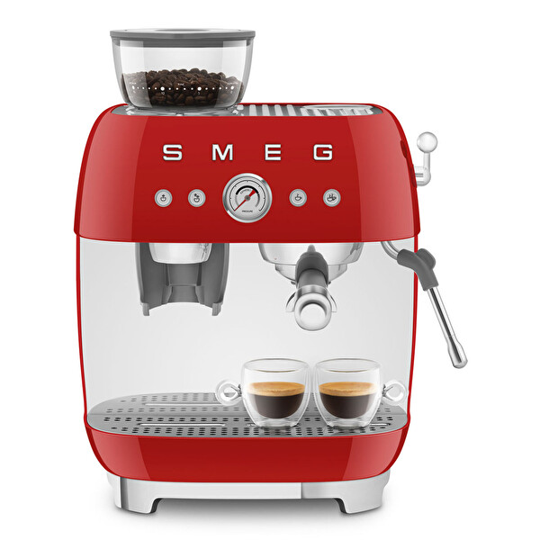 Smeg EGF03RDEU Öğütücülü Kırmızı Espresso Kahve Makinesi