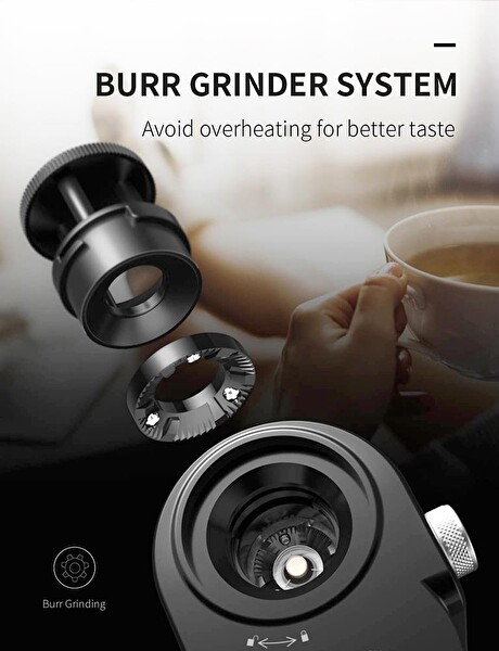 Vosco KD-835 Dozaj Ayarlı Kahve Değirmeni