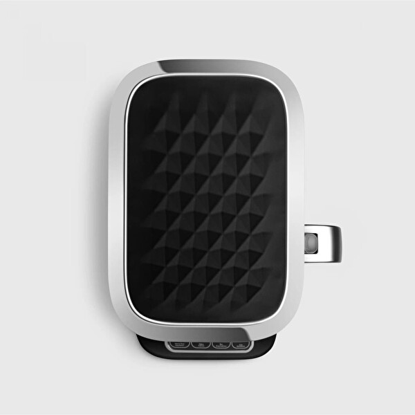 Karaca Çaysever Robotea Pro Quartz 4'ü 1 Arada 2500 W Konuşan Otomatik Siyah-Krom Çay Makinesi ve Filtre Kahve Demleme Makinesi