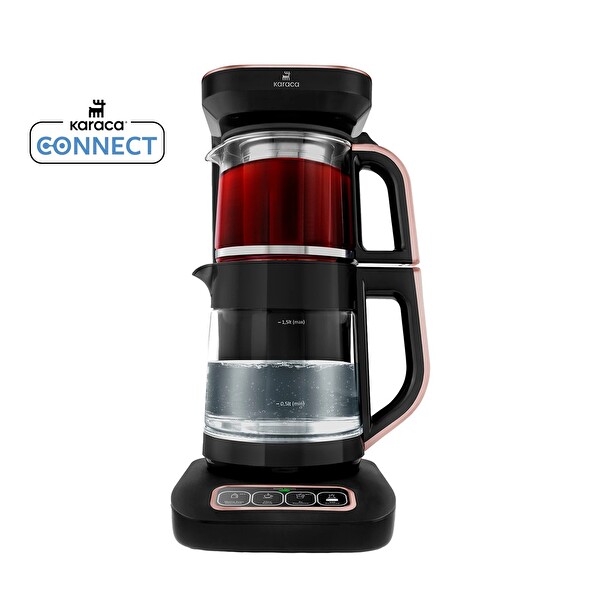 Karaca Robotea Pro Connect 4 In 1 Konuşan Cam Rose Gold Çay Makinesi