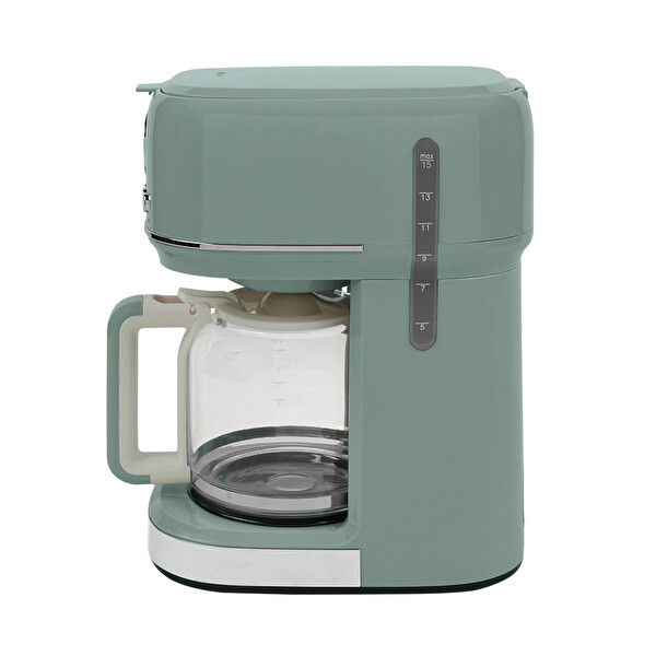 Berghoff Gem Retro 15 Bardak Vanilya Mint Yeşil Filtre Kahve Makinesi