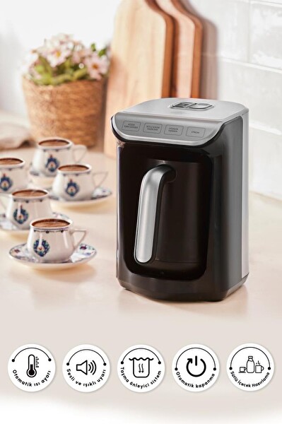 Karaca Hatır Köz Sütlü Antrasit Türk Kahve Makinesi