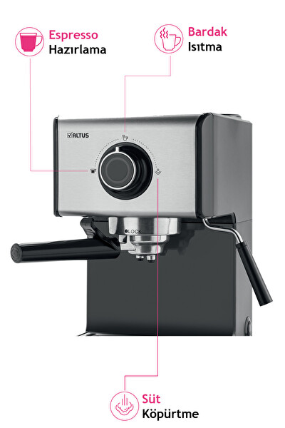 Altus AL 4933 ES Antrasit Espresso Makinesi