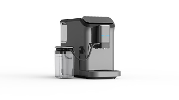 Yasomi Brewsta WS-D5 Çelik Kahve Öğütücülü Süt Köpürtücülü Dokunmatik Ekranlı Full Otomatik Espresso Makinesi Gri