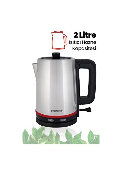 Goldmaster IN-6340 Joy Tea 2 L Çay Makinesi ve Su Isıtıcı