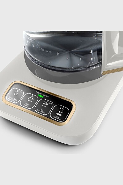 Karaca Çaysever Robotea Pro 4 in 1 Cam Çay Makinesi Wood Craft