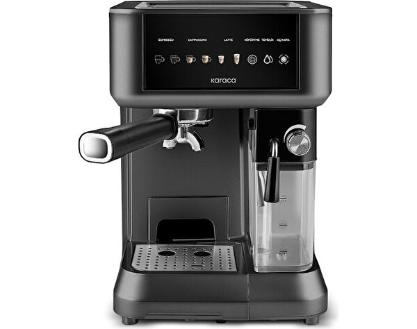Karaca Mycaffe Barista S10 Entegre Süt Hazneli Otomatik Espresso Latte ve Cappuccino Makinesi - Siyah