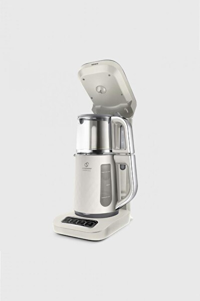 Karaca Çaysever Robotea Pro Quartz Krem 4 in 1 Konuşan Çay Makinesi