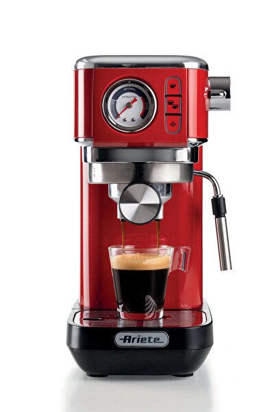 Ariete Moderna Slim Espresso Kahve Makinesi Kırmızı 1381/33