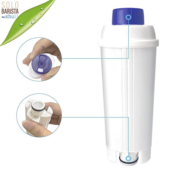 Shuii Pure Kafe DS012 - Delonghi DLSC002 için 6 Adet Kahve Makinesi Su Filtresi