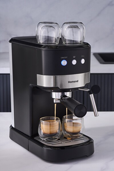 Homend Coffeebreak 5011H Süt Köpürtücülü 15 Bar Basınçlı Espresso Makinesi 1100W 1.2 L