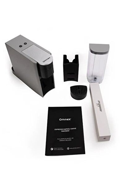 Omnex OX-PRO Espresso Kapsül Kahve Makinesi Gri