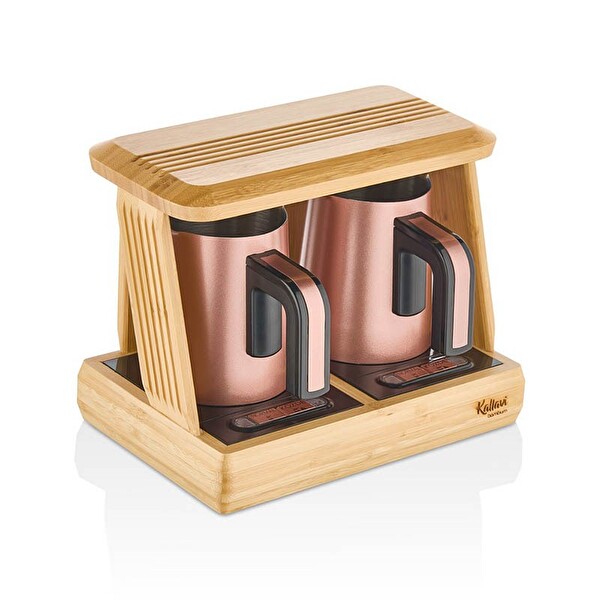 Bambum Kallavi Türk Kahve Makinesi Bronz İkili