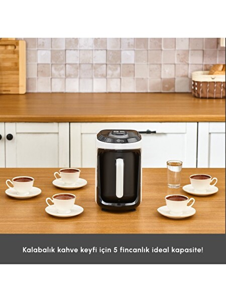 Karaca Hatır Hüp 2 in 1 Türk Kahve Makinesi / Filtre Kahve Makinesi Soft Cream