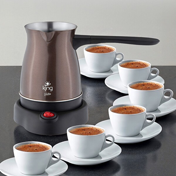 King Velto K3501 Türk Kahvesi Makinesi Kahverengi
