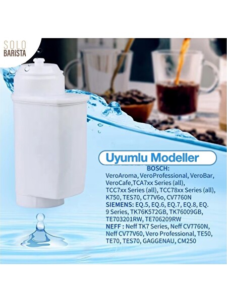 Rovexa Bosch Kahve Makinesi Kireç Önleyici Su Filtresi 12 Adet