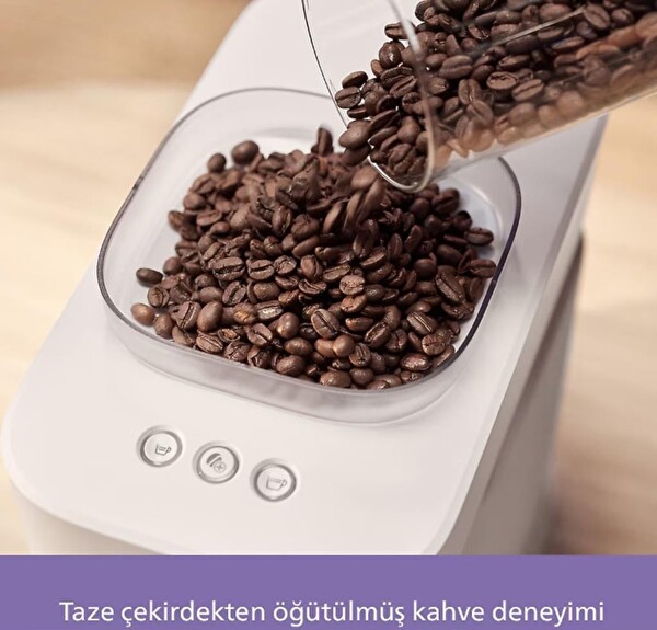 Philips Baristina BAR300/03 16 Bar Basınçlı Kompakt Espresso Makinesi Beyaz