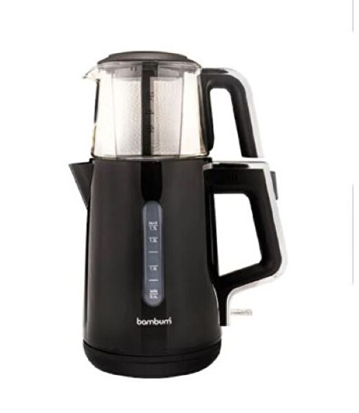 Bambum B6046 Cam Demlikli Çay Makinesi Siyah