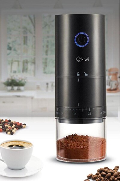 Kiwi KSPG-4817 Şarjlı Baharat Ve Kahve Öğütücü - Siyah