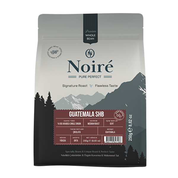 Noire Guatemala SHB Kahve 250G %100 Arabica Yüksek Gövde Third-Wave Specialty Coffee High-End