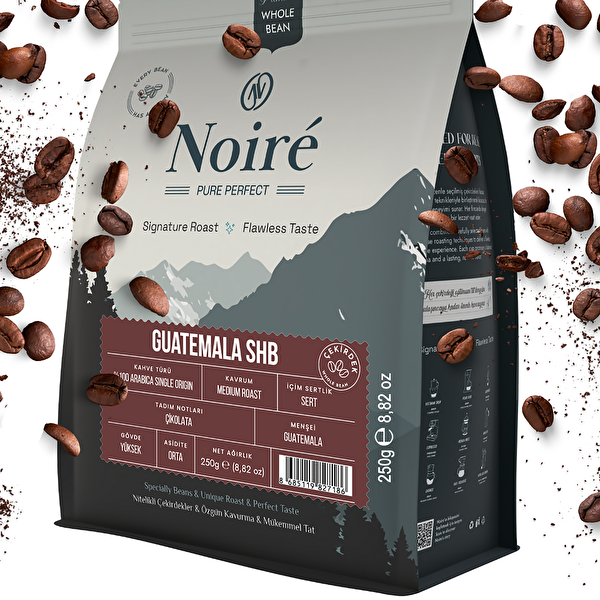 Noire Guatemala SHB Kahve 250G %100 Arabica Yüksek Gövde Third-Wave Specialty Coffee High-End